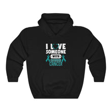 Load image into Gallery viewer, Ovarian Cancer Love Hoodie