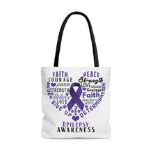 Load image into Gallery viewer, Epilepsy Awareness Tote Bag