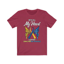 Load image into Gallery viewer, Down Syndrome My Heart T-shirt
