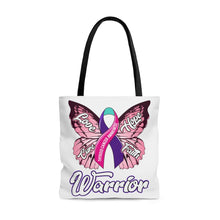 Load image into Gallery viewer, Thyroid Cancer Warrior Tote Bag