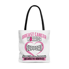Load image into Gallery viewer, Breast Cancer Support Tote Bag