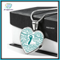 Cervical Cancer Heart Necklace