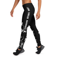 Load image into Gallery viewer, Lung Cancer Awareness Legging