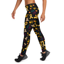 Load image into Gallery viewer, Childhood Cancer Awareness Legging