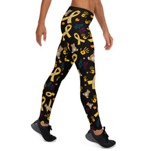 Load image into Gallery viewer, Childhood Cancer Awareness Legging