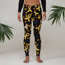 Load image into Gallery viewer, Childhood Cancer Awareness Legging