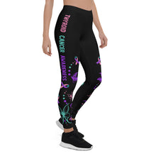 Load image into Gallery viewer, Thyroid Cancer Awareness Simple Legging