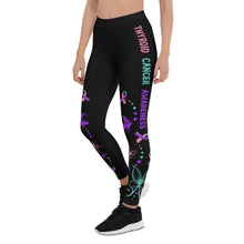Load image into Gallery viewer, Thyroid Cancer Awareness Simple Legging