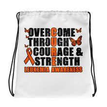Load image into Gallery viewer, Overcome Leukemia Drawstring Bag