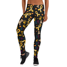Load image into Gallery viewer, Childhood Cancer Awareness Legging