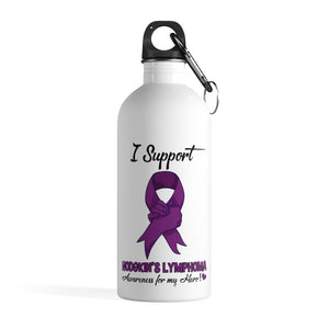 Hodgkin's Lymphoma Support Steel Bottle