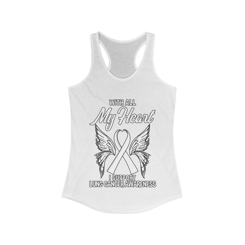 Lung Cancer My Heart Tank Top