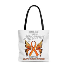 Load image into Gallery viewer, Multiple Sclerosis My Heart Tote Bag

