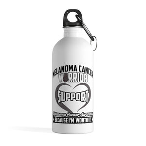 Support Melanoma Steel Bottle