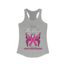 Load image into Gallery viewer, Breast Cancer My Heart Tank Top
