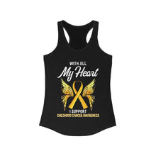 Load image into Gallery viewer, Childhood Cancer My Heart Tank Top
