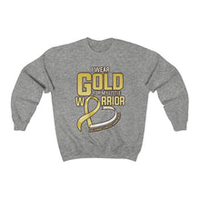 Load image into Gallery viewer, Childhood Cancer Warrior Sweater
