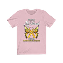 Load image into Gallery viewer, Childhood Cancer My Heart Tee
