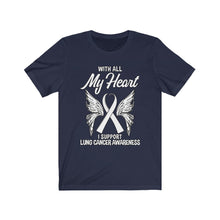 Load image into Gallery viewer, Lung Cancer My Heart T-shirt
