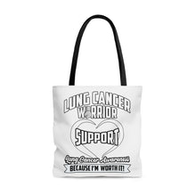 Load image into Gallery viewer, Lung Cancer Support Tote Bag
