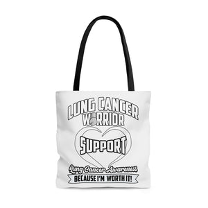 Lung Cancer Support Tote Bag