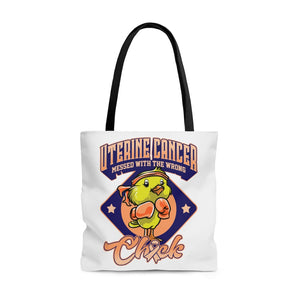 Uterine Cancer Chick Tote Bag