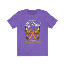Load image into Gallery viewer, Leukemia My Heart T-shirt
