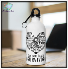 Load image into Gallery viewer, Carcinoid Cancer Survivor Steel Bottle
