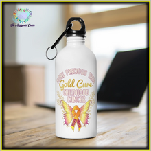 Load image into Gallery viewer, Cure Childhood Cancer Steel Bottle
