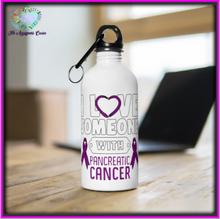 Load image into Gallery viewer, Pancreatic Cancer Love Steel Bottle
