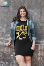 Load image into Gallery viewer, Childhood Cancer Warrior Organic Dress
