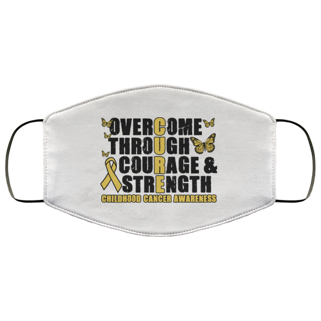 Overcome Childhood Cancer Face Mask