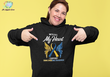 Load image into Gallery viewer, Down Syndrome My Heart Hoodie
