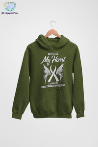 Lung Cancer My Heart Hoodie