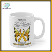 Load image into Gallery viewer, Childhood Cancer My Heart Mug
