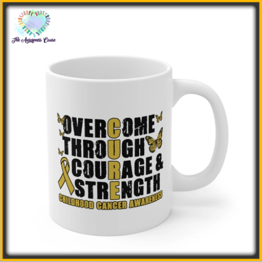 Overcome Childhood Cancer Mug