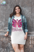 Load image into Gallery viewer, Breast Cancer Warrior Organic Dress
