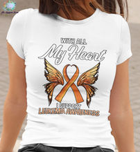 Load image into Gallery viewer, Leukemia My Heart T-shirt
