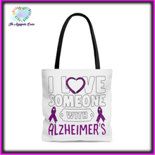 Load image into Gallery viewer, Alzheimer&#39;s Love Tote Bag
