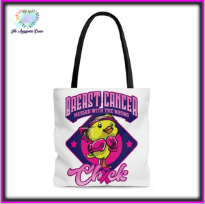 Breast Cancer Chick Tote Bag