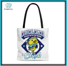 Load image into Gallery viewer, Cervical Cancer Chick Tote Bag
