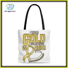 Load image into Gallery viewer, Childhood Cancer Warrior Tote Bag
