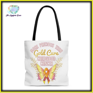 Cure Childhood Cancer Tote Bag