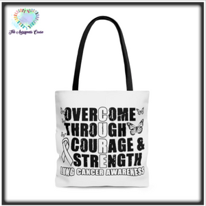Cure Lung Cancer Tote Bag