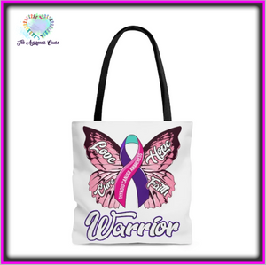 Thyroid Cancer Warrior Tote Bag