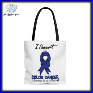 Colon Cancer Supporter Tote Bag