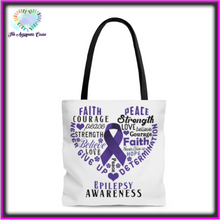 Load image into Gallery viewer, Epilepsy Awareness Tote Bag
