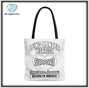 Lung Cancer Support Tote Bag