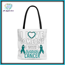 Load image into Gallery viewer, Ovarian Cancer Love Tote Bag
