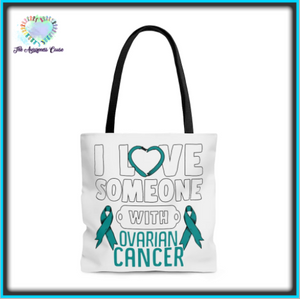 Ovarian Cancer Love Tote Bag